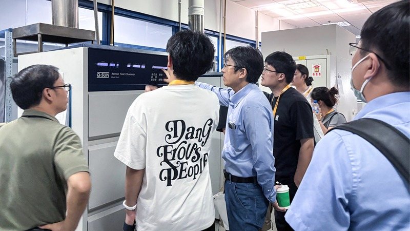 2025年汽車材料耐候老化與光照測試技術培訓實驗室參觀